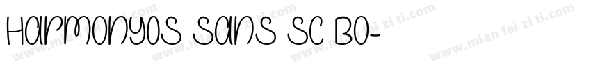 Harmony0S Sans SC Bo字体转换